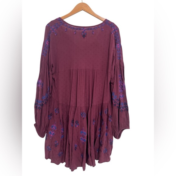Free People Boho Arianna Embroidered Tunic Dress - Picture 5 of 8